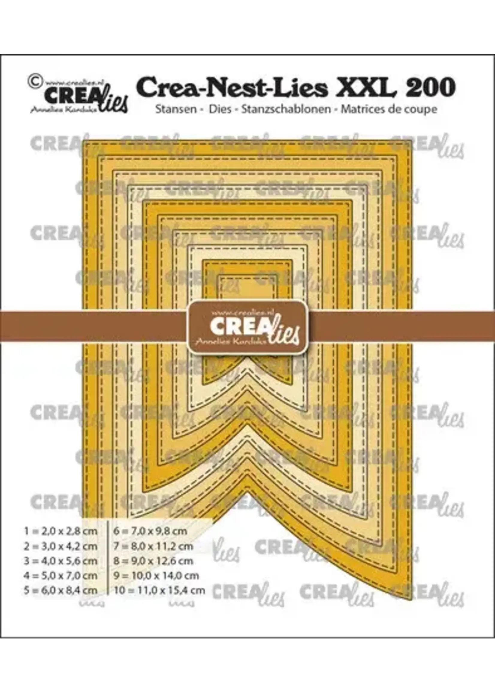 Crea-Nest-Lies XXL Stansen Vaandel C Met Stiksteek (CLNestXXL200)