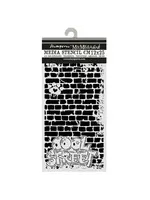 Furry Friends 2 Thick Stencils 12x25cm Cool Street Bricks by Antonis Tzanidakis (KSTDL181)