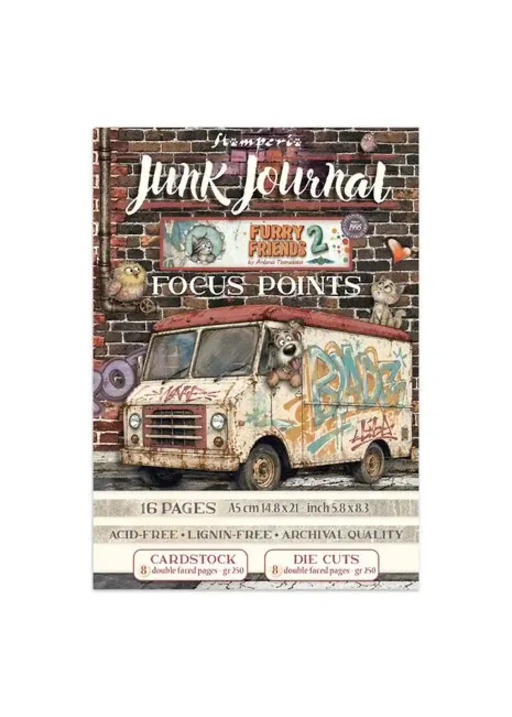 Furry Friends 2 Junk Journal A5 Focus Points by Antonis Tzanidakis (SBJKS12)