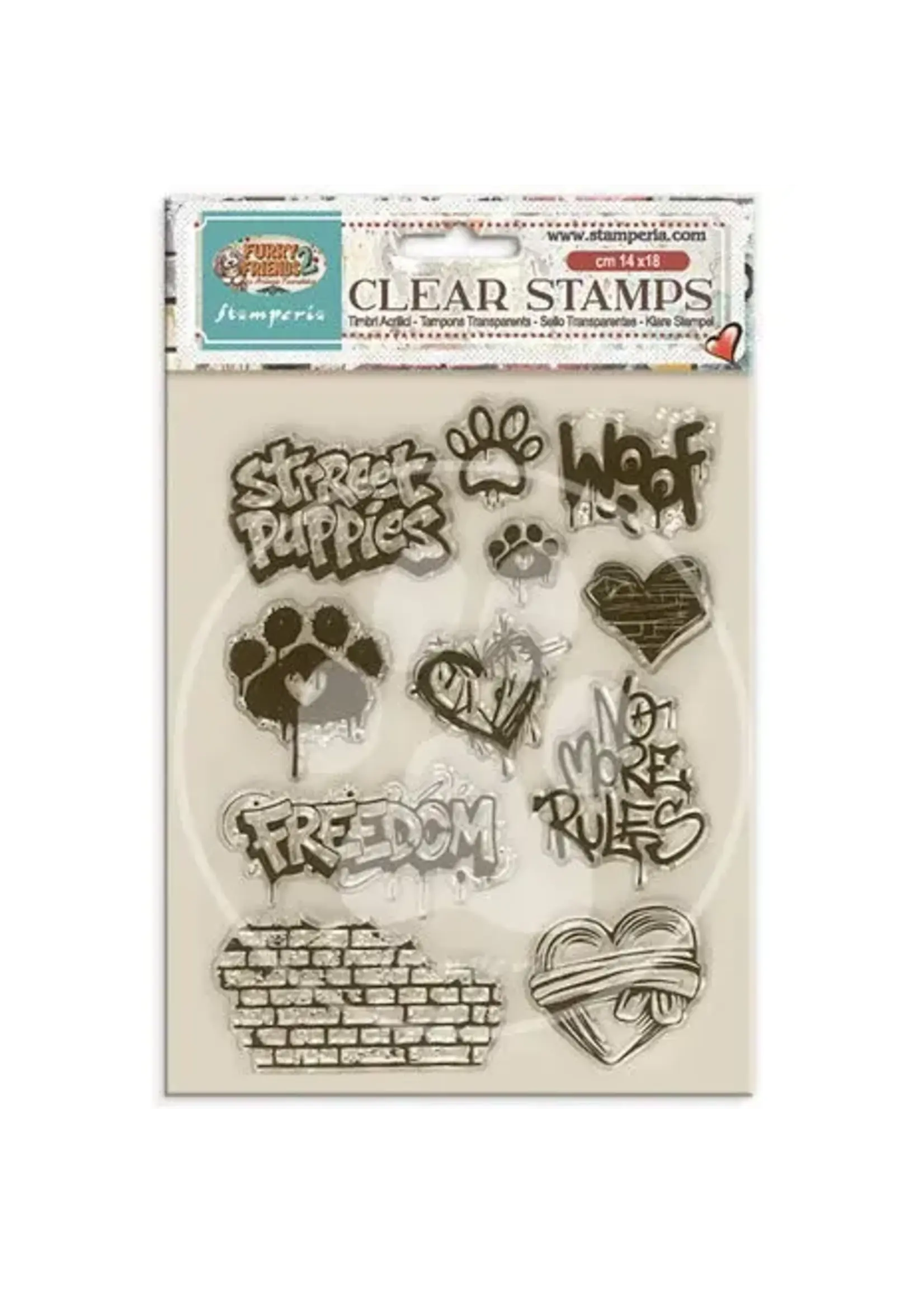 Furry Friends 2 Clear Stamps by Antonis Tzanidakis (WTK250)