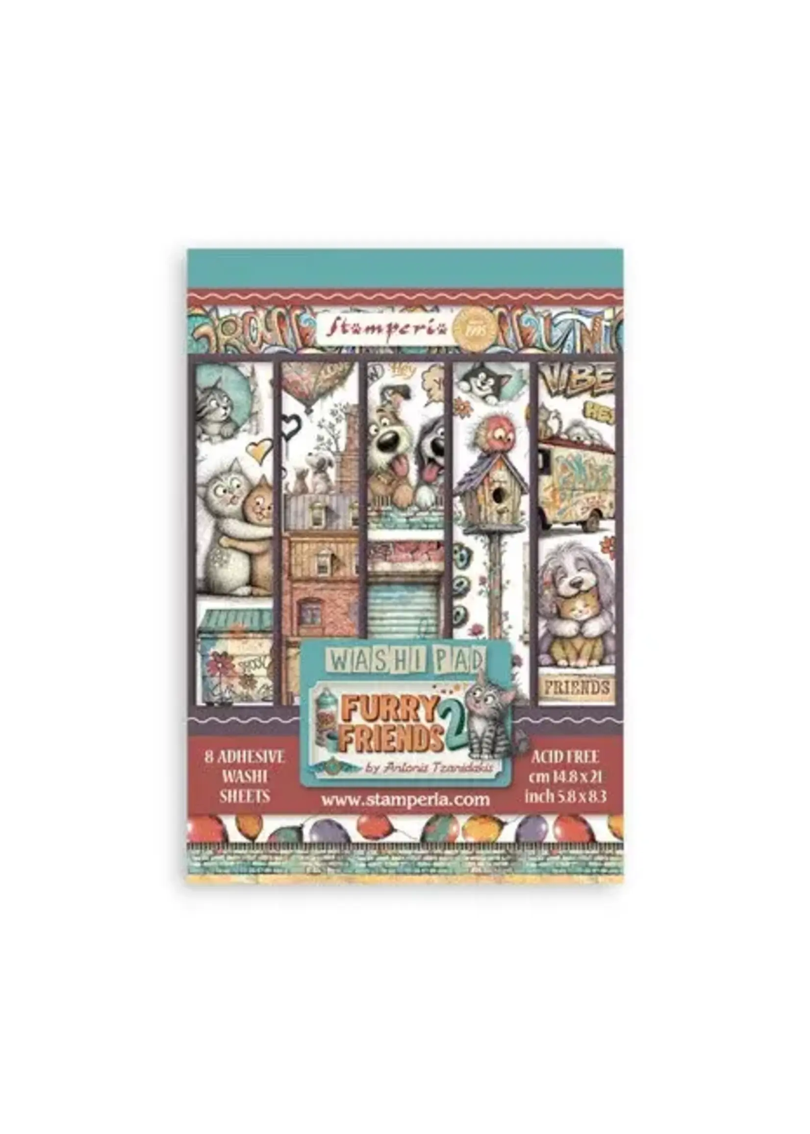 Furry Friends 2 Art Journaling Selection Large by Vicky Papaioannou (BJS005)