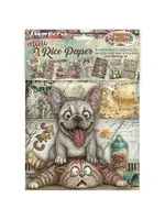 Furry Friends 2 A6 Mini Rice Paper Selection (8pcs) by Antonis Tzanidakis (DFSA6X15)