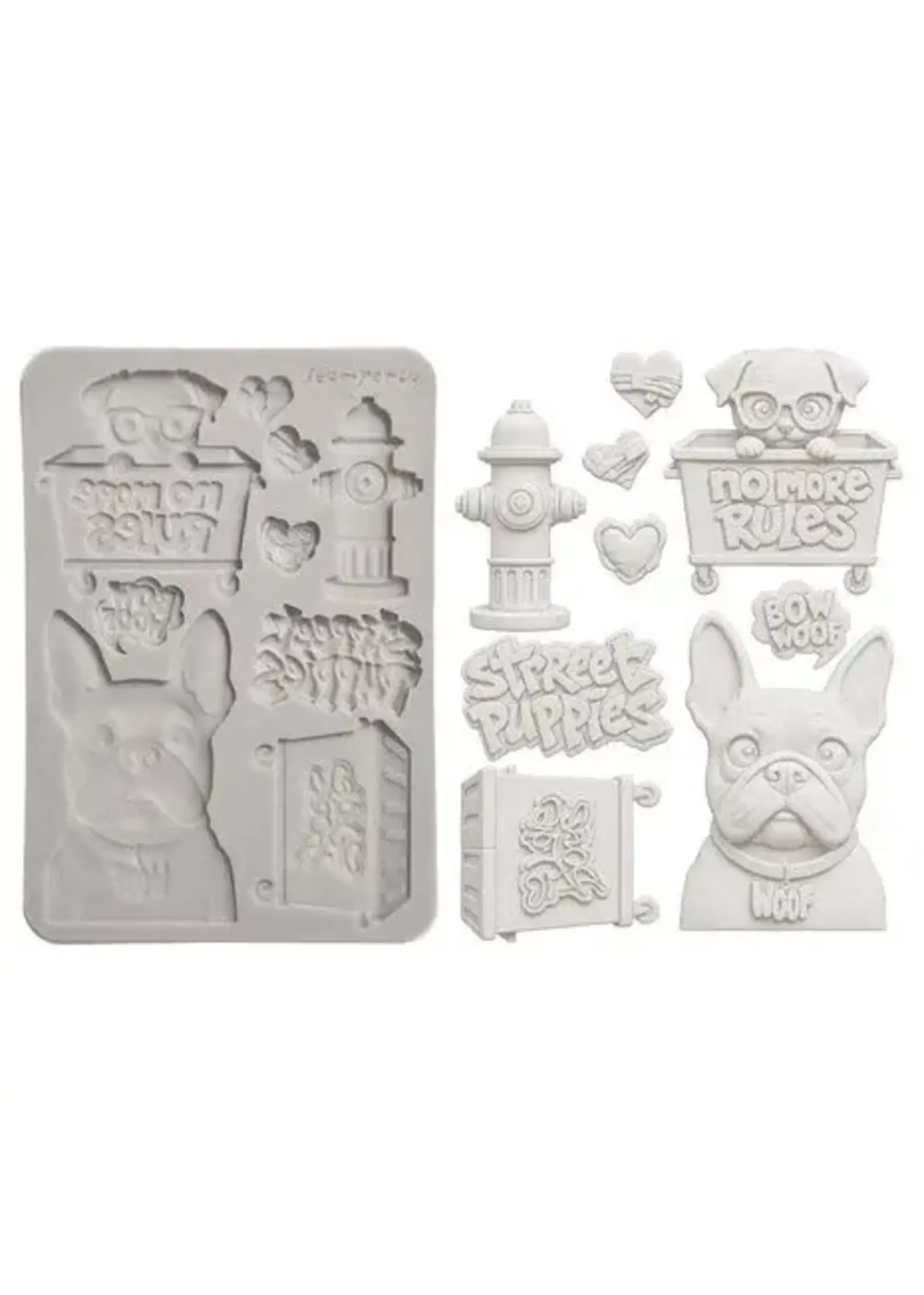 Furry Friends 2 A5 Silicon Mould Dogs by Antonis Tzanidakis (KACMA627)