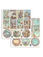 Furry Friends 2 12x12 Inch Paper Sheet Cards and Rounds (1pcs) by Antonis Tzanidakis (SBB1172)