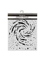 Cosmos Thick Stencils 20x25cm Swirling Nebula by Cristina Radovan (KSTD218)
