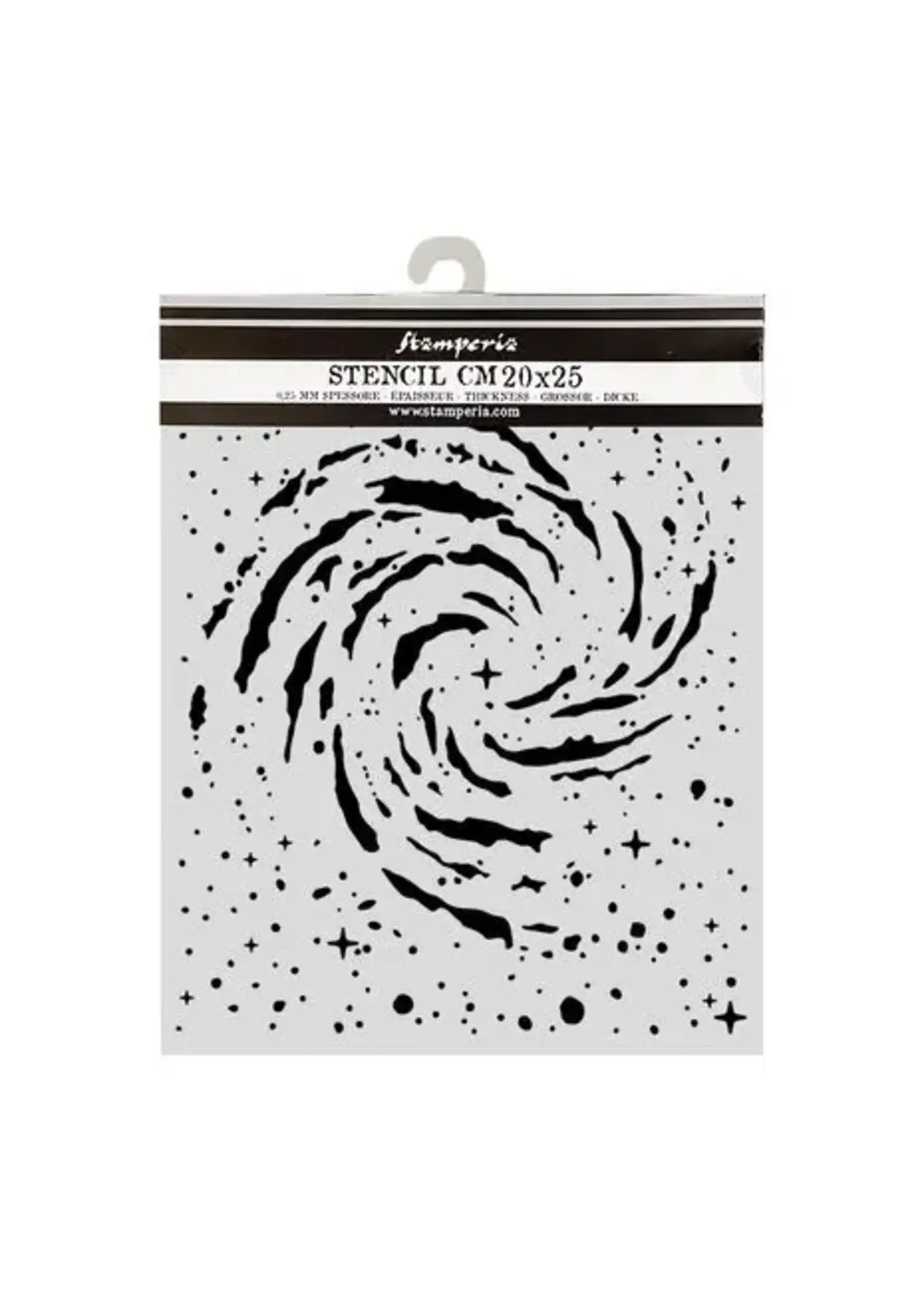 Cosmos Thick Stencils 20x25cm Swirling Nebula by Cristina Radovan (KSTD218)
