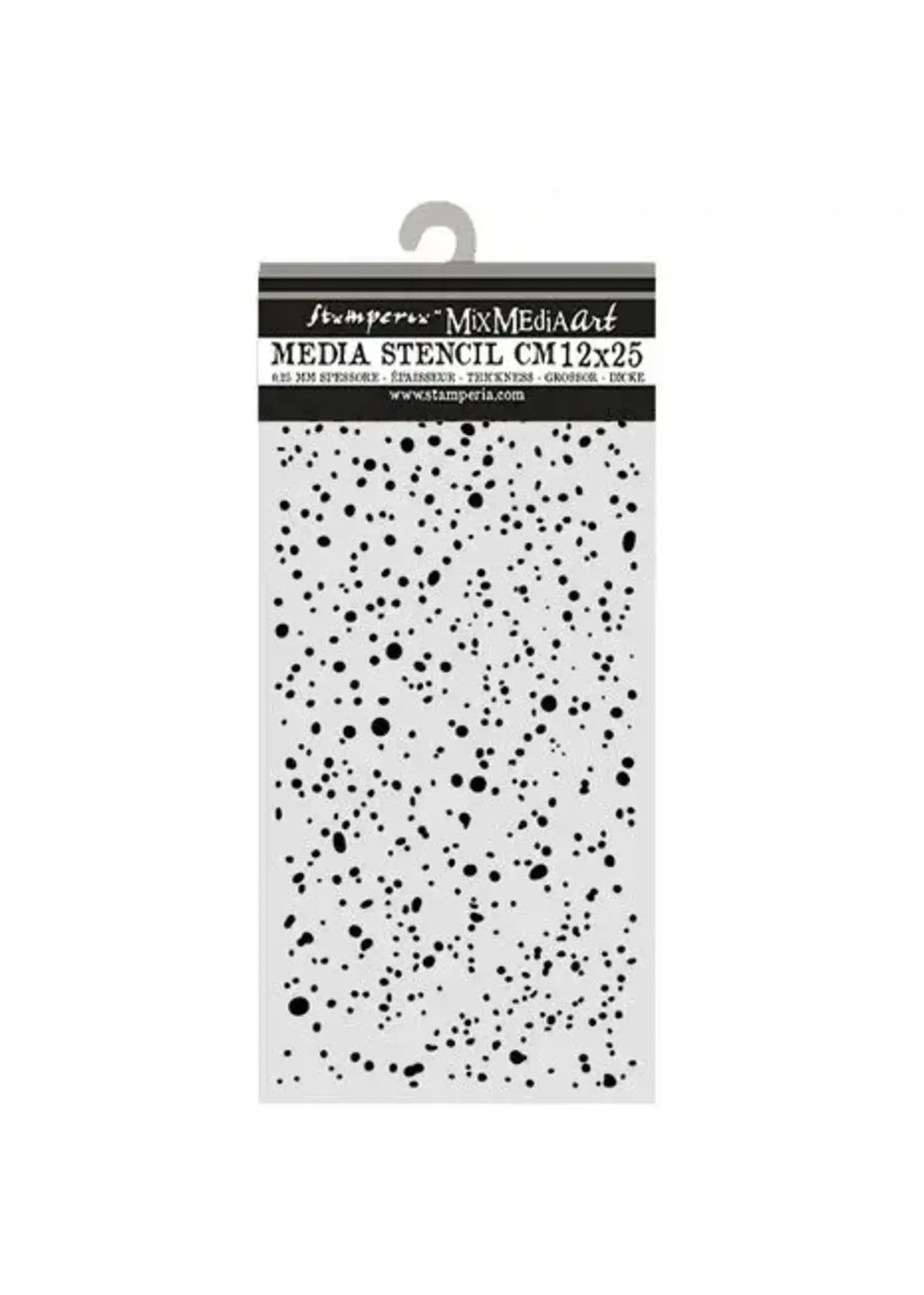 Cosmos Thick Stencils 12x25cm Ink Spots by Cristina Radovan (KSTDL174)