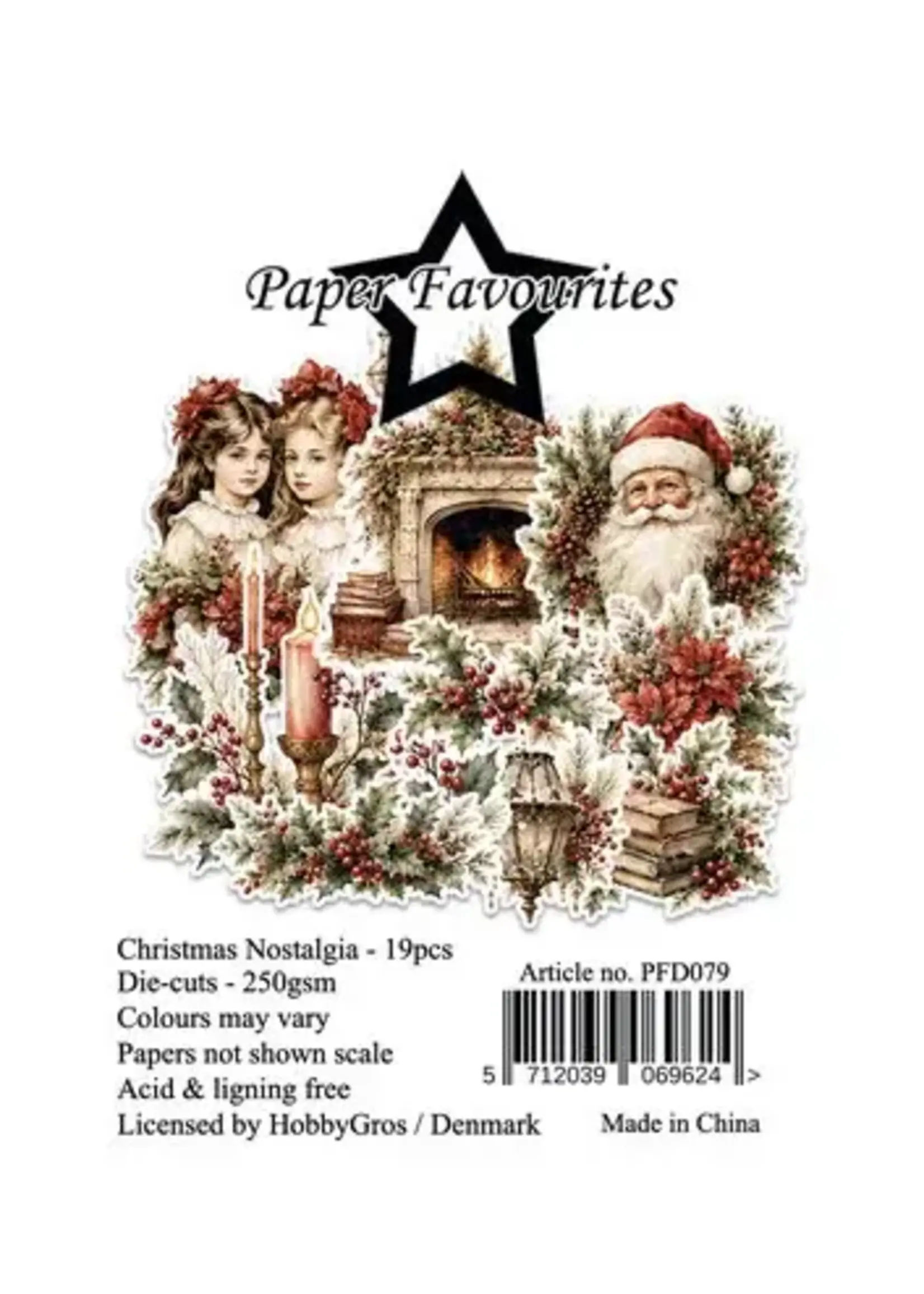 Die-Cuts A7 Christmas Nostalgia (19pcs) (PFD079)