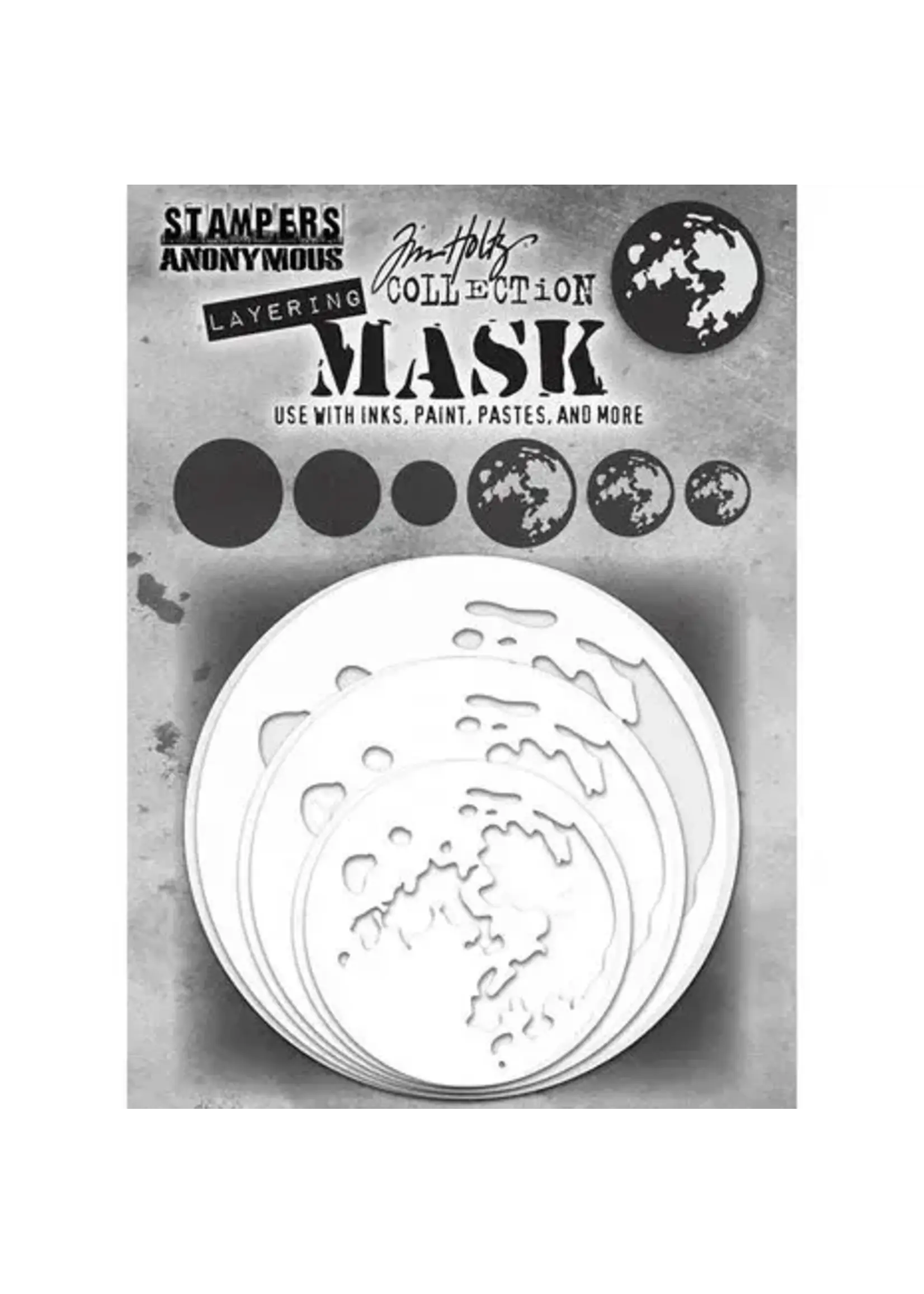Moon Tim Holtz Layering Stencil (6pcs) (THMSK01)