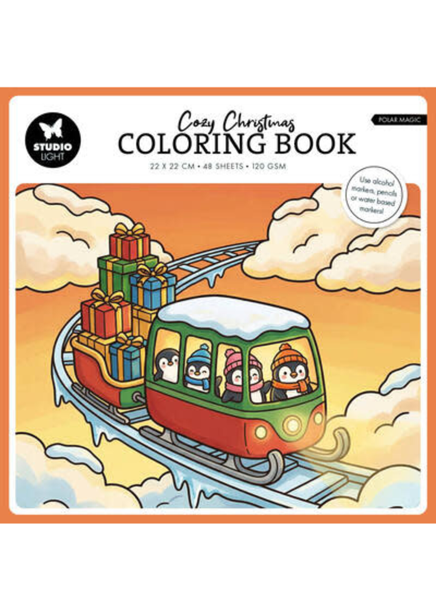 SL-ES-CB12 - StudioLight Kleurboek – Cozy Christmas Polar Magic Essentials nr. 12