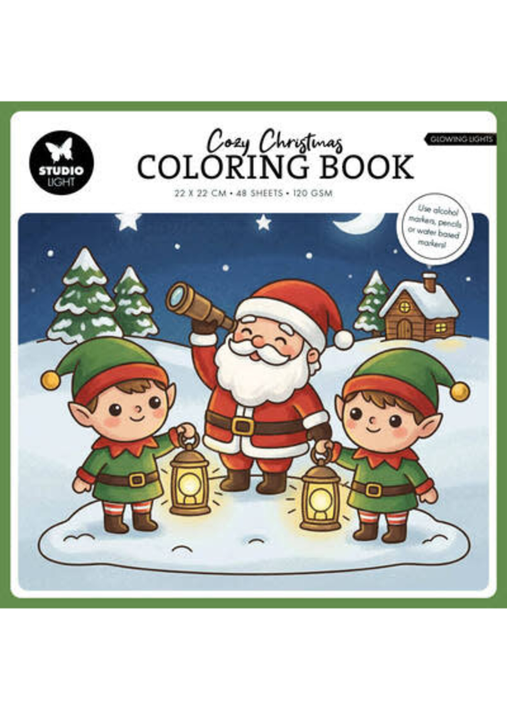 SL-ES-CB14 - StudioLight Kleurboek – Cozy Christmas Glowing Lights Essentials nr. 14