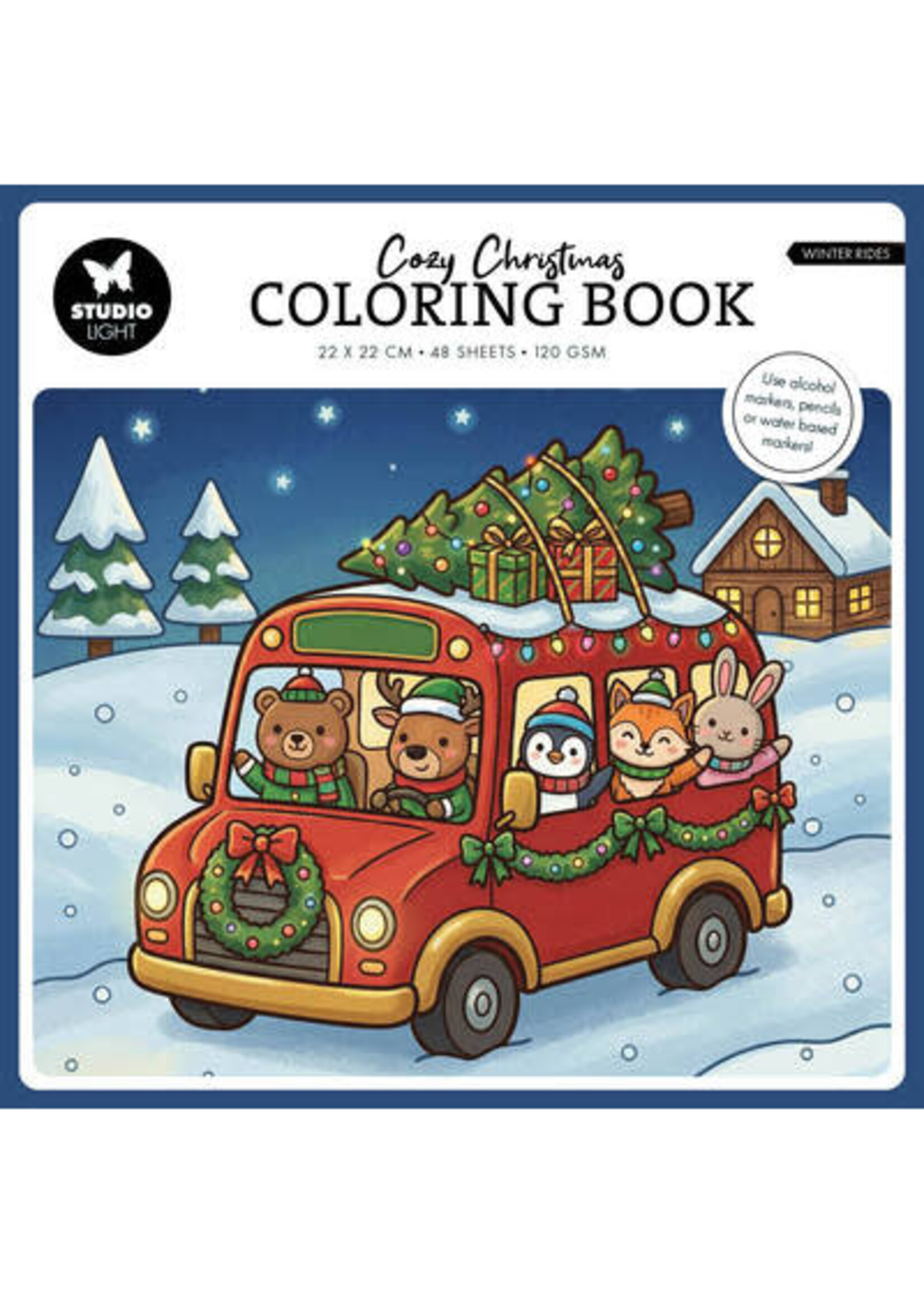 SL-ES-CB15 - StudioLight Kleurboek – Cozy Christmas Winter Rides Essentials nr. 15