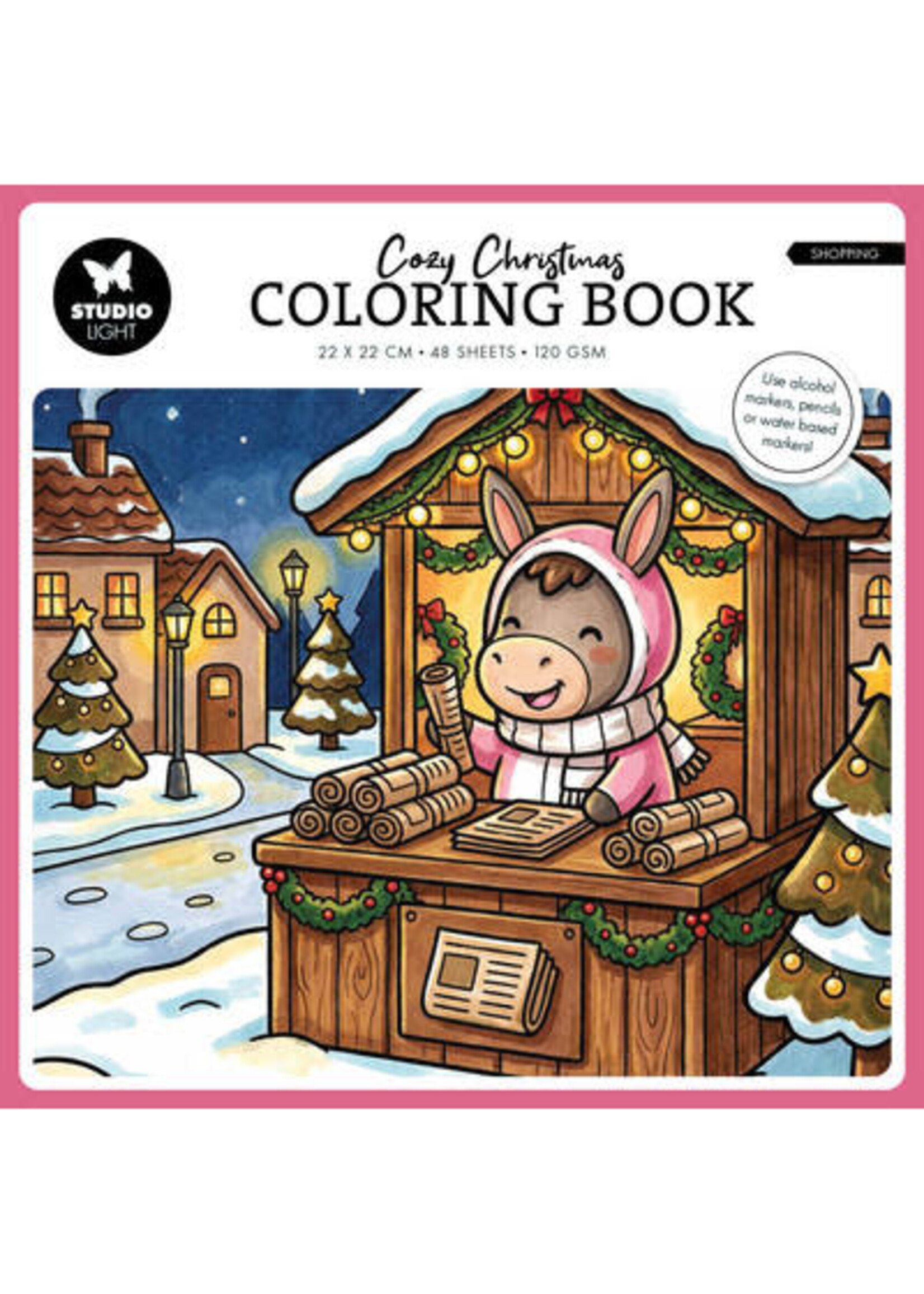 SL-ES-CB17 - StudioLight Kleurboek – Cozy Christmas Shopping Essentials nr. 17