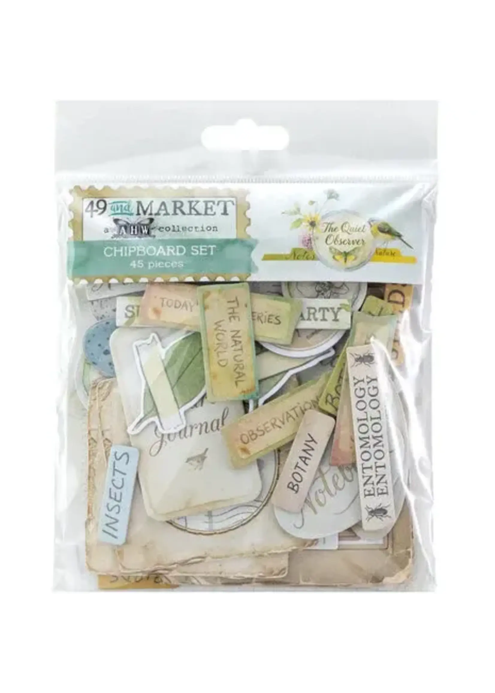 The Quiet Observer Chipboard Set by Arthouse Whimsy (TQO-37241)