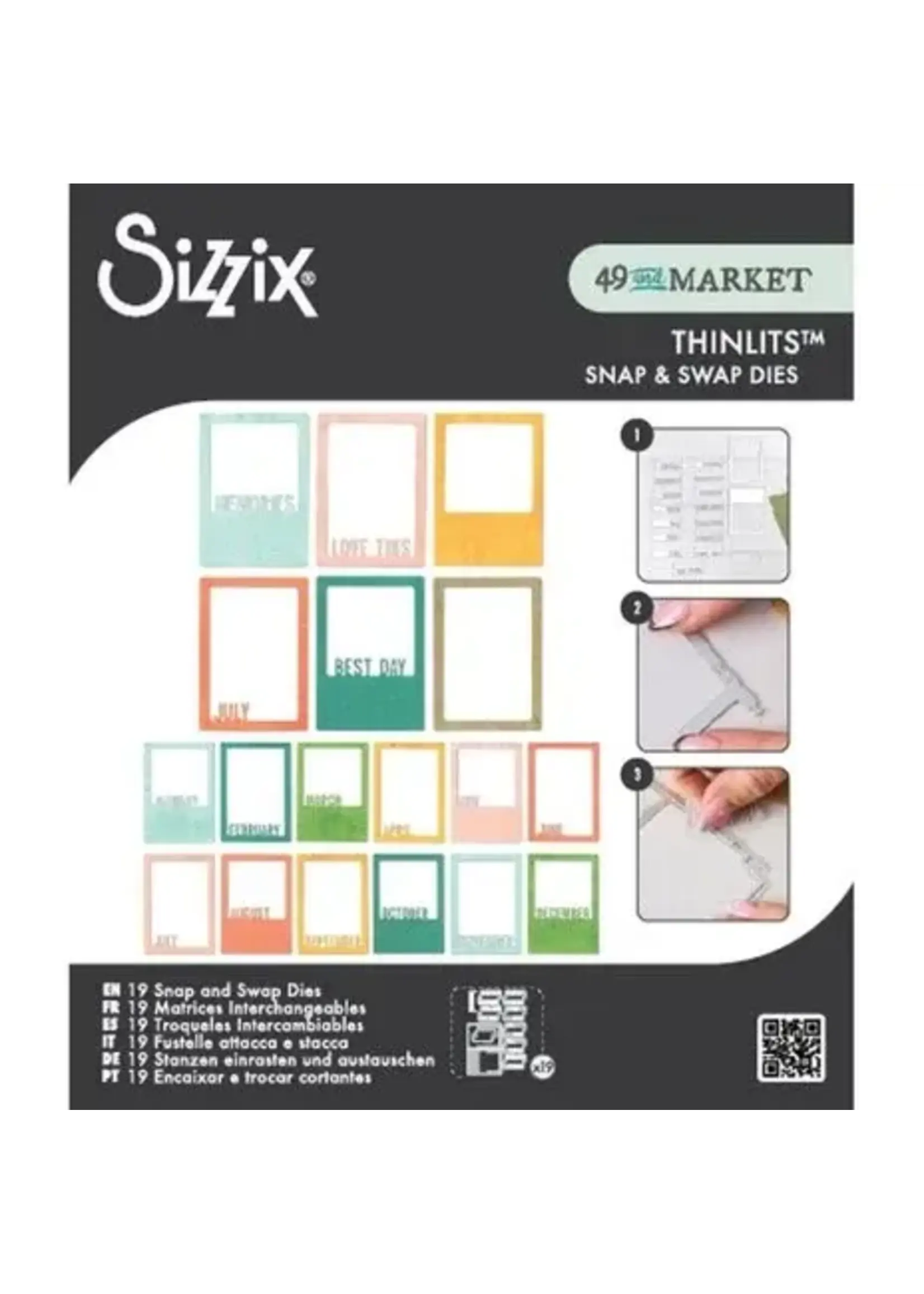 Thinlits Die Set Snap and Swap Instamatic (19pcs) by 49 and Market (667205)