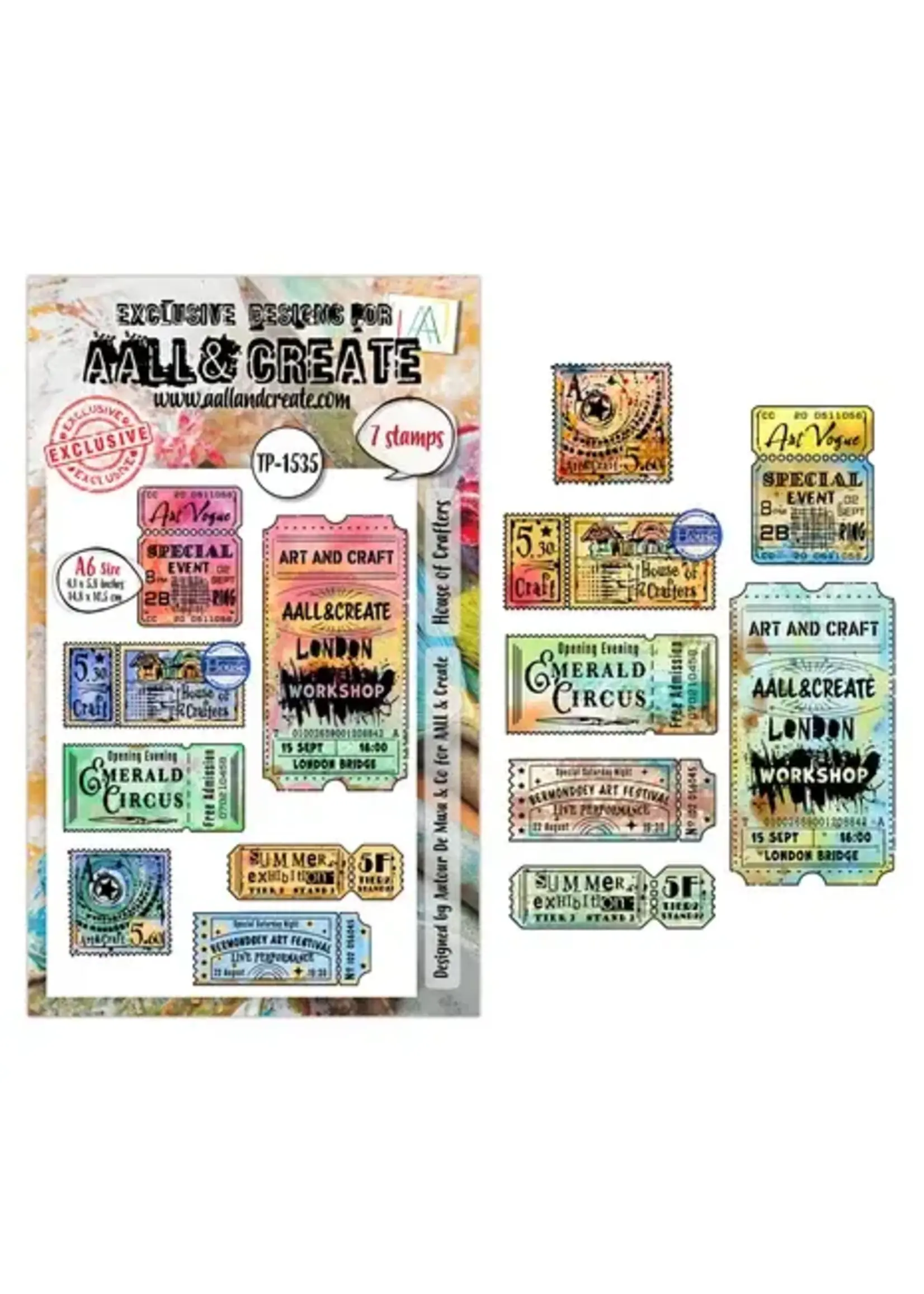 Universe of Patterns A6 Stamp Sets House of Crafters by Autour De Mwa & Co (AALL-TP-1535)