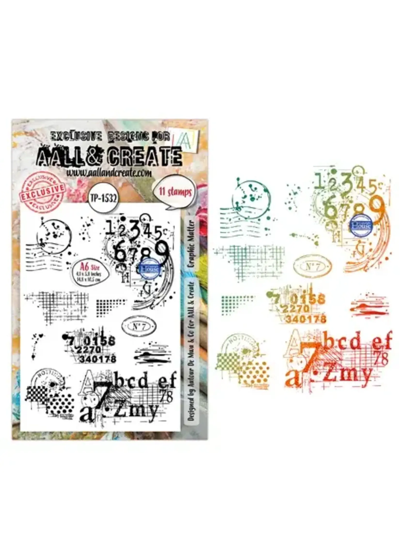 Universe of Patterns A6 Stamp Sets Graphic Matter by Autour De Mwa & Co (AALL-TP-1532)