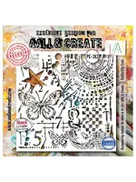 Universe of Patterns 6x6 Inch Stencil Butterfly Code by Autour De Mwa & Co (AALL-PC-283)