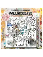 Universe of Patterns 6x6 Inch Stencil Encoded Stars by Autour De Mwa & Co (AALL-PC-280)