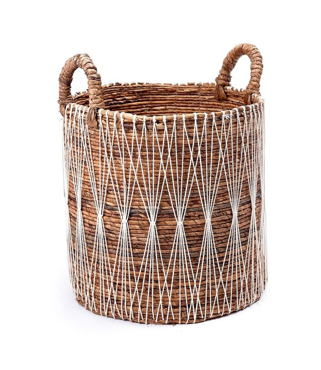 Soeji Boho wasmand | Plantenmand | Opbergmand MANDURO gemaakt van bananenvezel (3 maten)