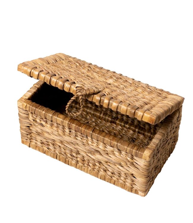 Soeji Kofferbakmand | Wasmand met Deksel KELANA van Waterhyacint (2 maten)