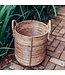 Soeji Rotan wasmand rond – rotan plantenmand – grote Boho mand – decoratieve mand handgemaakt van rotan (2 maten Ø 35/40 cm) OTERE