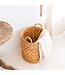 Soeji Rond geweven wasmand – Boho plantenmand – wasmand bruin – grote mand van waterhyacint RAJA (3 maten Ø 35/40/50 cm)