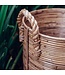 Soeji Rotan wasmand rond – rotan plantenmand – grote Boho mand – decoratieve mand handgemaakt van rotan (2 maten Ø 35/40 cm) OTERE