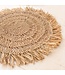 Soeji Placemat (set van 2, 4 of 6) 45 cm ronde Boho placemat WAISAI gemaakt van raffia