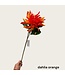 QMF Trading Dahlia Orange | Zijden kunstbloem | Lengte 83cm  1pcs