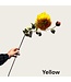 QMF Trading 2 head-Dahlia Orange Yellow | Zijden kunstbloem | Lengte 73cm  1pcs