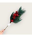 QMF Trading Appel kerstbloemcombinatie  | Zijden kunstbloem | Lengte 61cm  1pcs