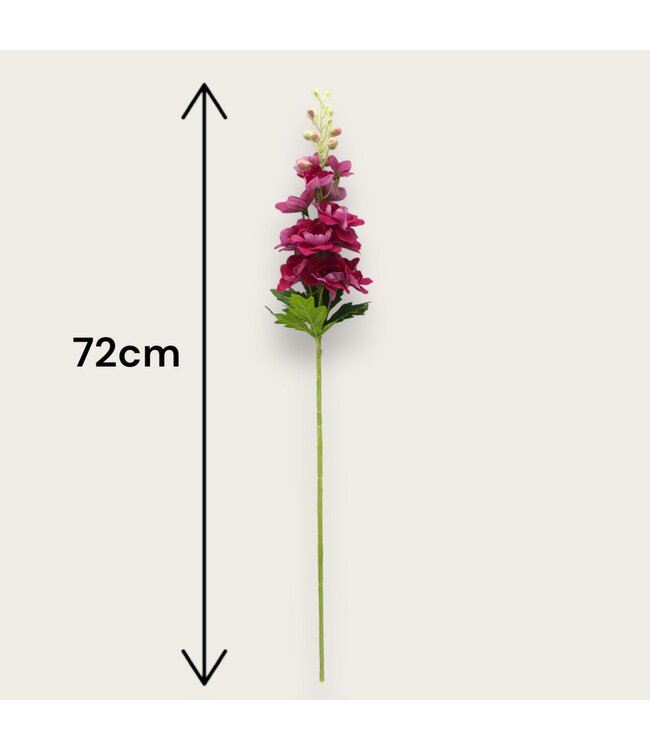 QMF Trading Ridderspoor | Zijden kunstbloem | Lengte 72cm  1pcs
