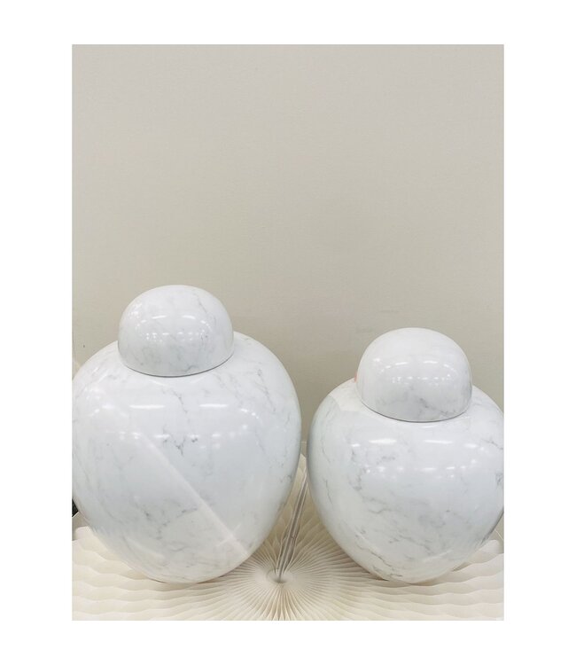 QMF Trading Zijden Bloemen met American porcelain ginger jar by mid-20th century Big H*28W*25