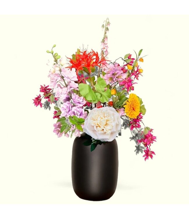 QMF Trading QMF Hand Touch Rose 65cm WIT 2PCS