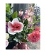 QMF Trading Zijden Bloemen met Strawberry Juice Vase H：23cm