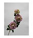 QMF Trading Scabiosa | Zijden kunstbloem | Lengte 80cm  2pcs wit