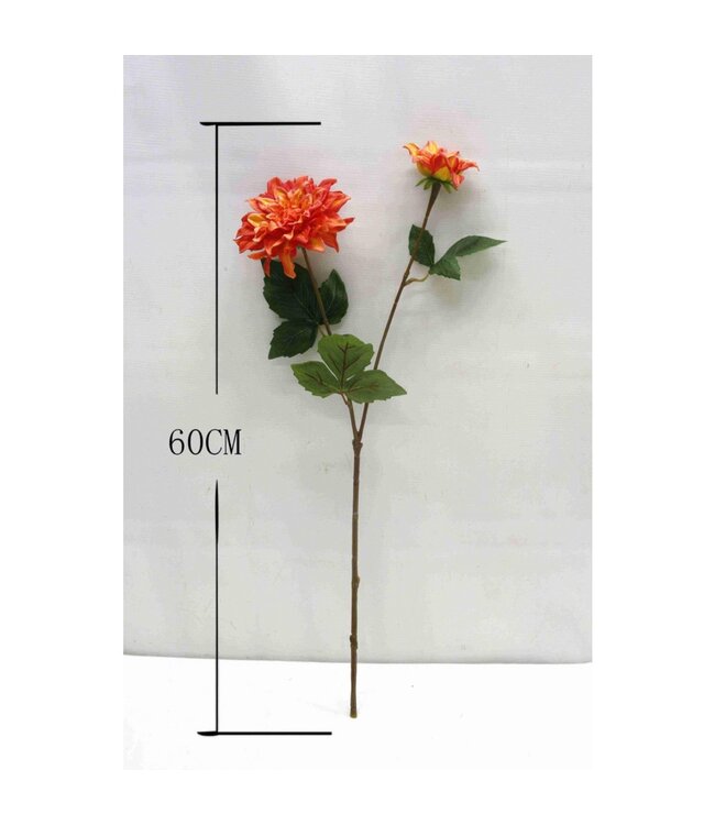 QMF Trading kunstbloem Dahlia（hand touch） 60 cm