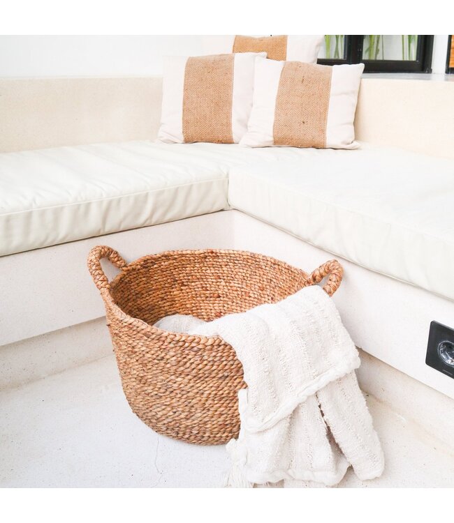 Soeji Wasmand | Plantenmand | Opbergmand SAMU van waterhyacint (3 maten)