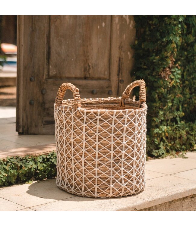 Soeji Boho wasmand KERSO | Plantenmand | Opbergmand van bananenvezel (3 maten)