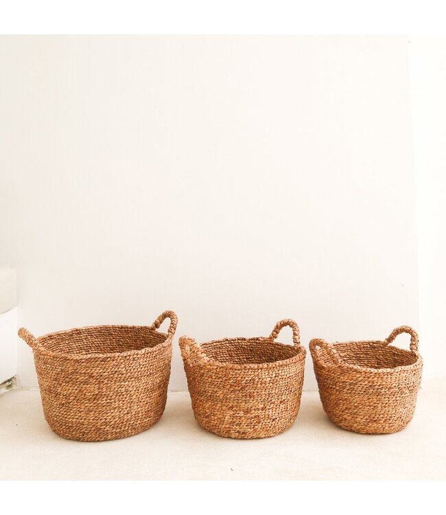Soeji Wasmand | Plantenmand | Opbergmand SAMU van waterhyacint (3 maten)