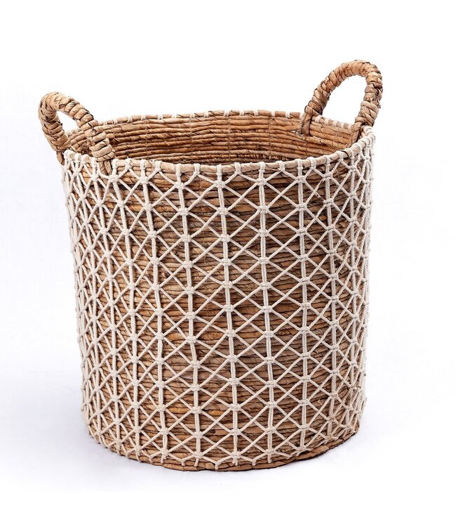 Soeji Boho wasmand KERSO | Plantenmand | Opbergmand van bananenvezel (3 maten)