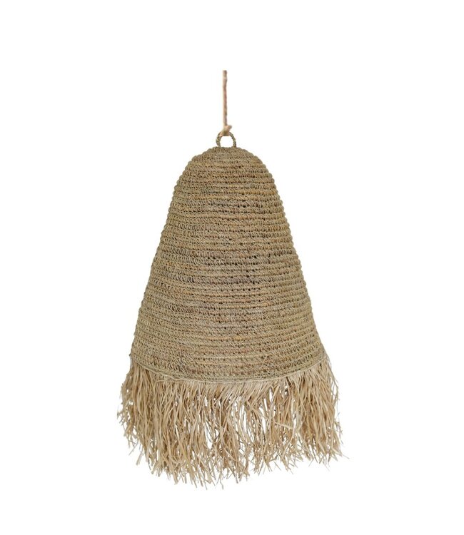 Soeji Raffialamp KALIMA | Geweven lampenkap | Hangende plafondlamp (3 maten)