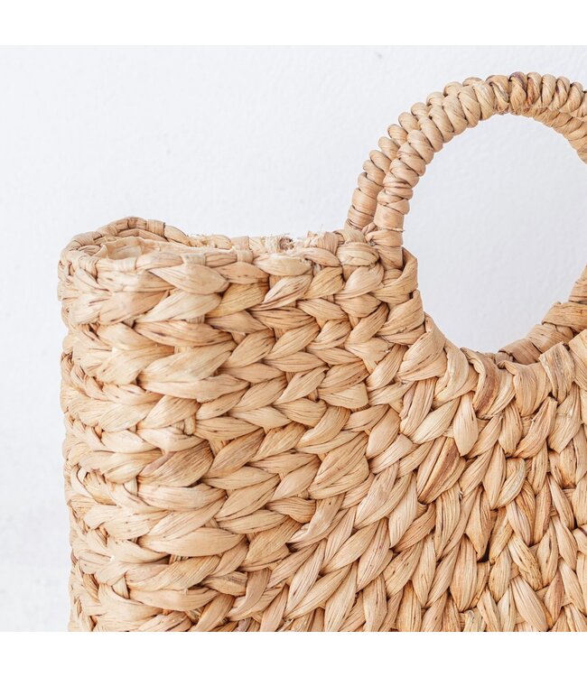 Soeji Geweven zomertas | Boodschappentas SAMBAS gemaakt van waterhyacint