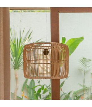 Soeji Rotanlamp | Boho lampenkap | Hanglamp LIKU (2 maten)