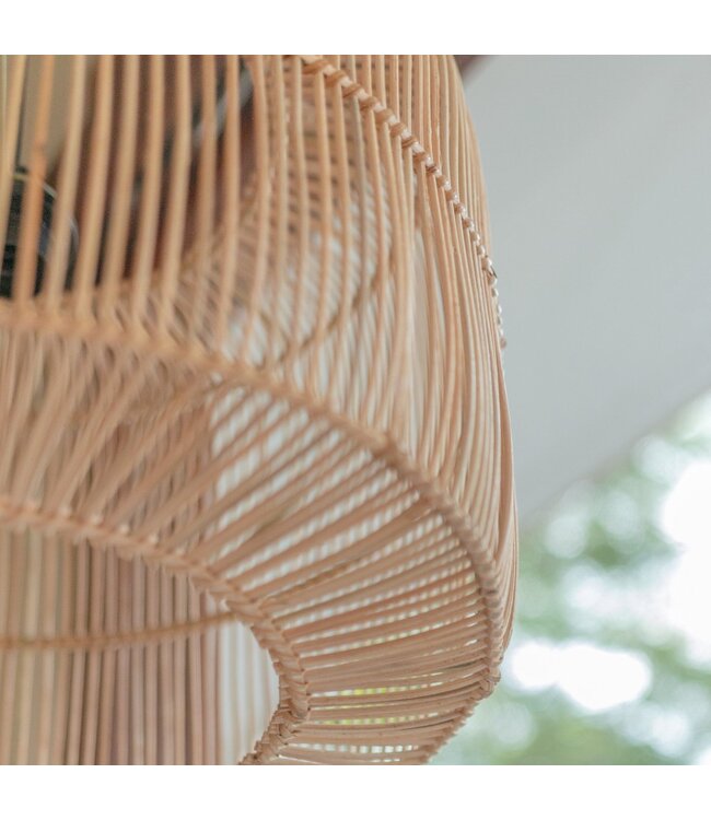 Soeji Rotanlamp | Boho lampenkap | Hanglamp LIKU (2 maten)