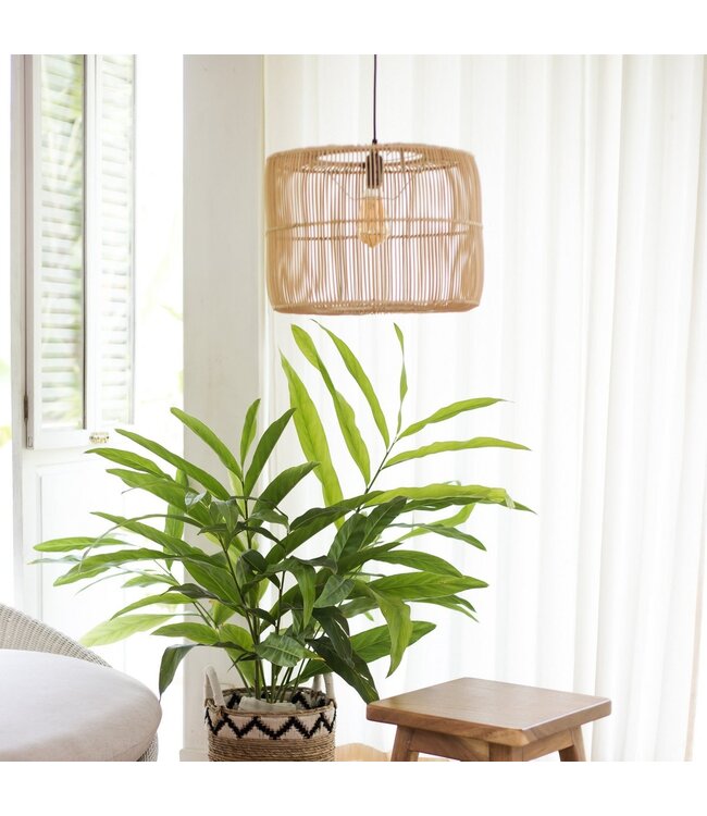 Soeji Rotanlamp | Boho lampenkap | Hanglamp LIKU (2 maten)