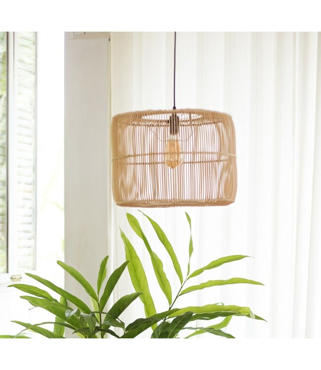 Soeji Rotanlamp | Boho lampenkap | Hanglamp LIKU (2 maten)