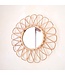 Soeji Kleine rotan spiegel 38 cm handgemaakte Boho wandspiegel DAAU wanddecoratie ronde spiegel decoratieve spiegel