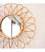 Soeji Kleine rotan spiegel 38 cm handgemaakte Boho wandspiegel DAAU wanddecoratie ronde spiegel decoratieve spiegel